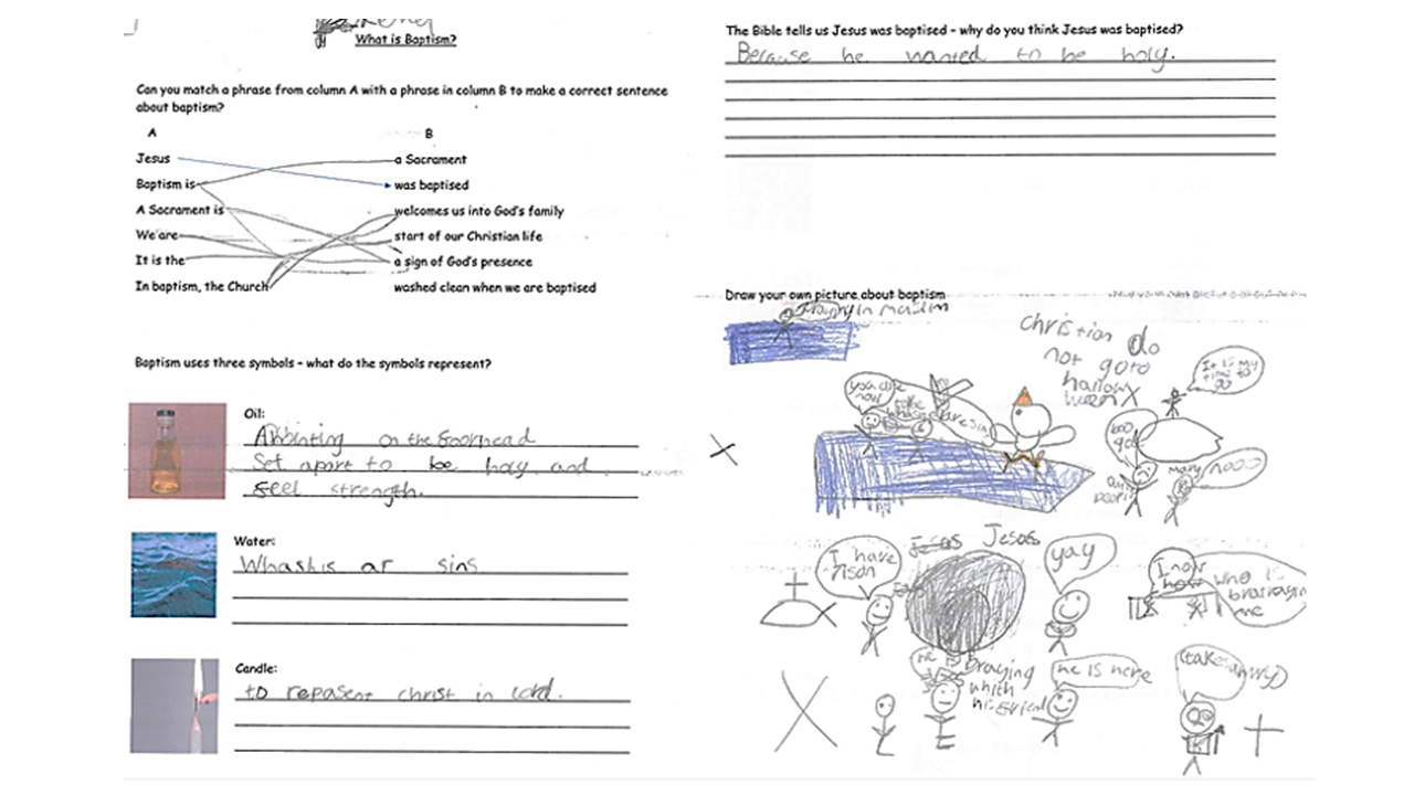 Holly Trees School Baptism wor