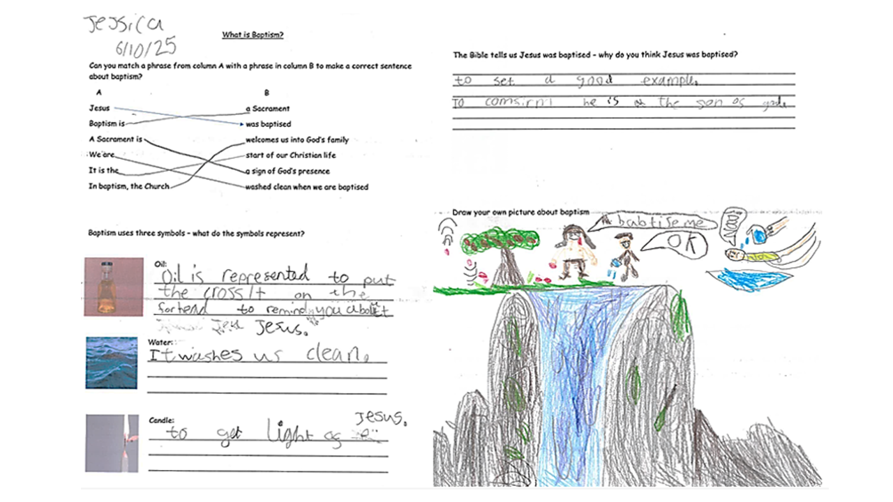 Holly Trees School Baptism wor